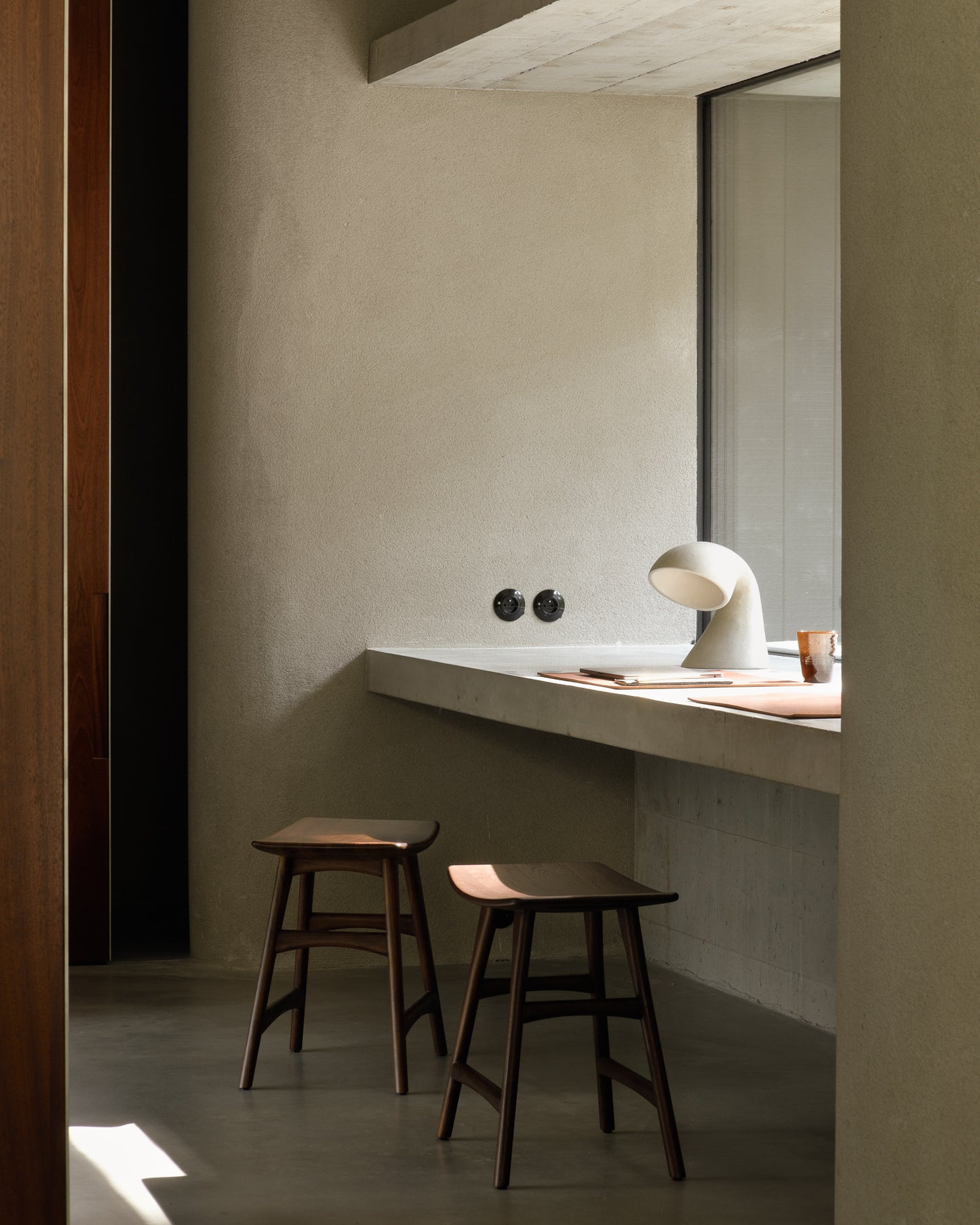 Osso Stool Teak Brown