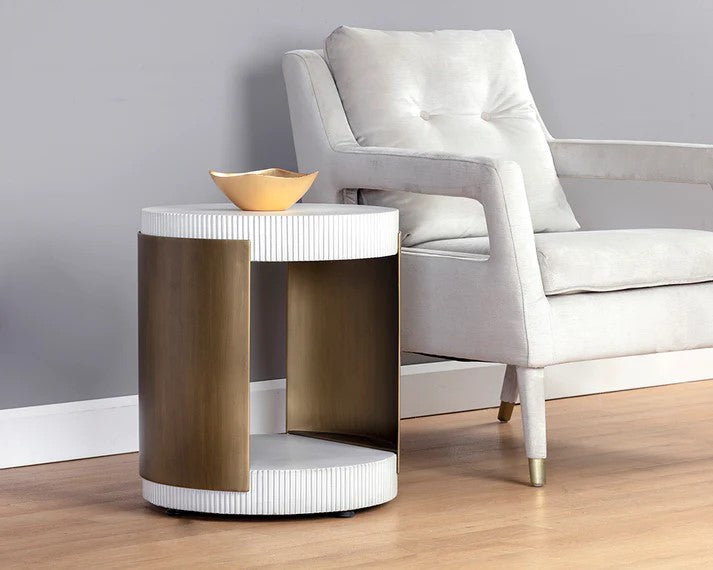 Cavette end table