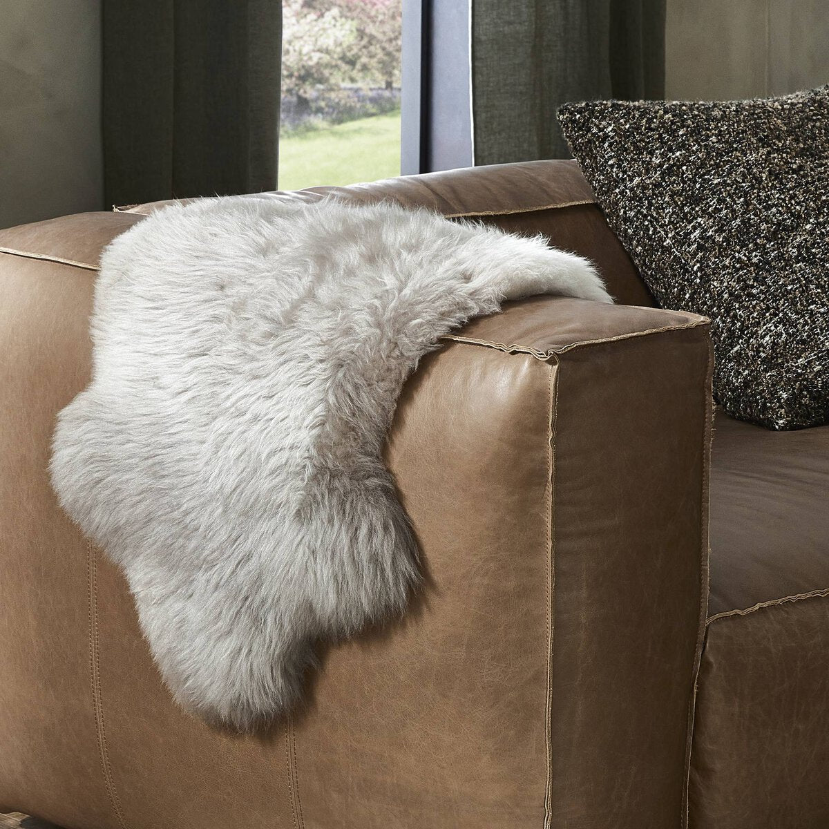 Lalo Lambskin Ombre Throw