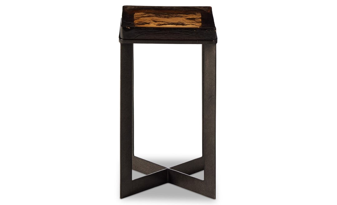 Lennie Cast Glass End Table