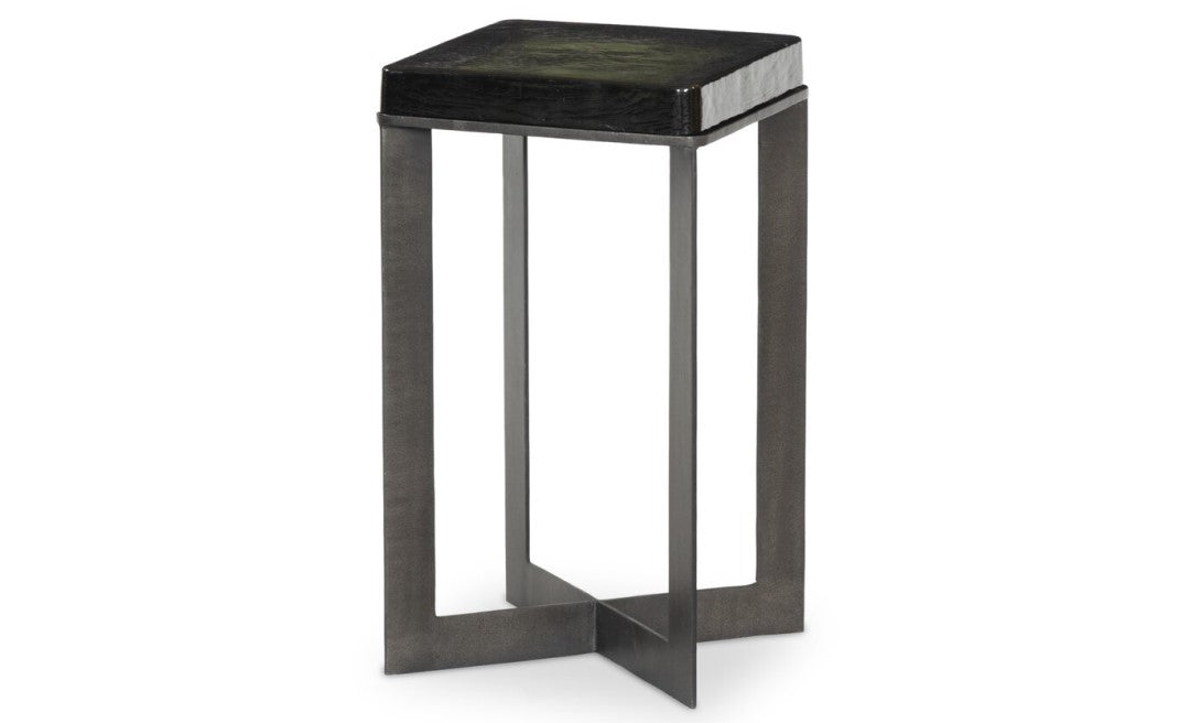 Lennie Cast Glass End Table
