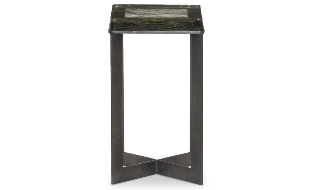 Lennie Cast Glass End Table
