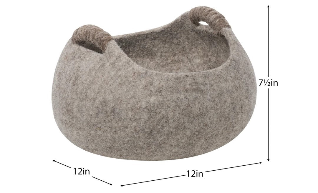 Modwool Felt Handle Basket - small