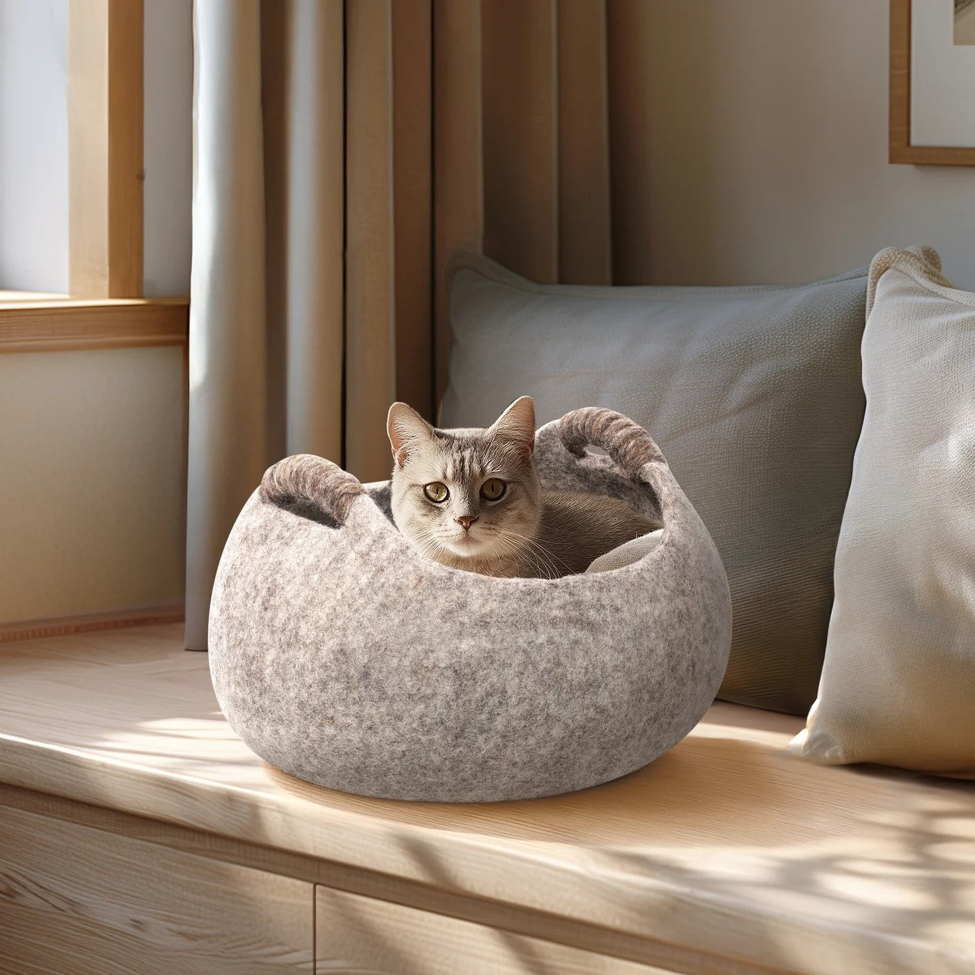 Modwool Felt Handle Basket - small