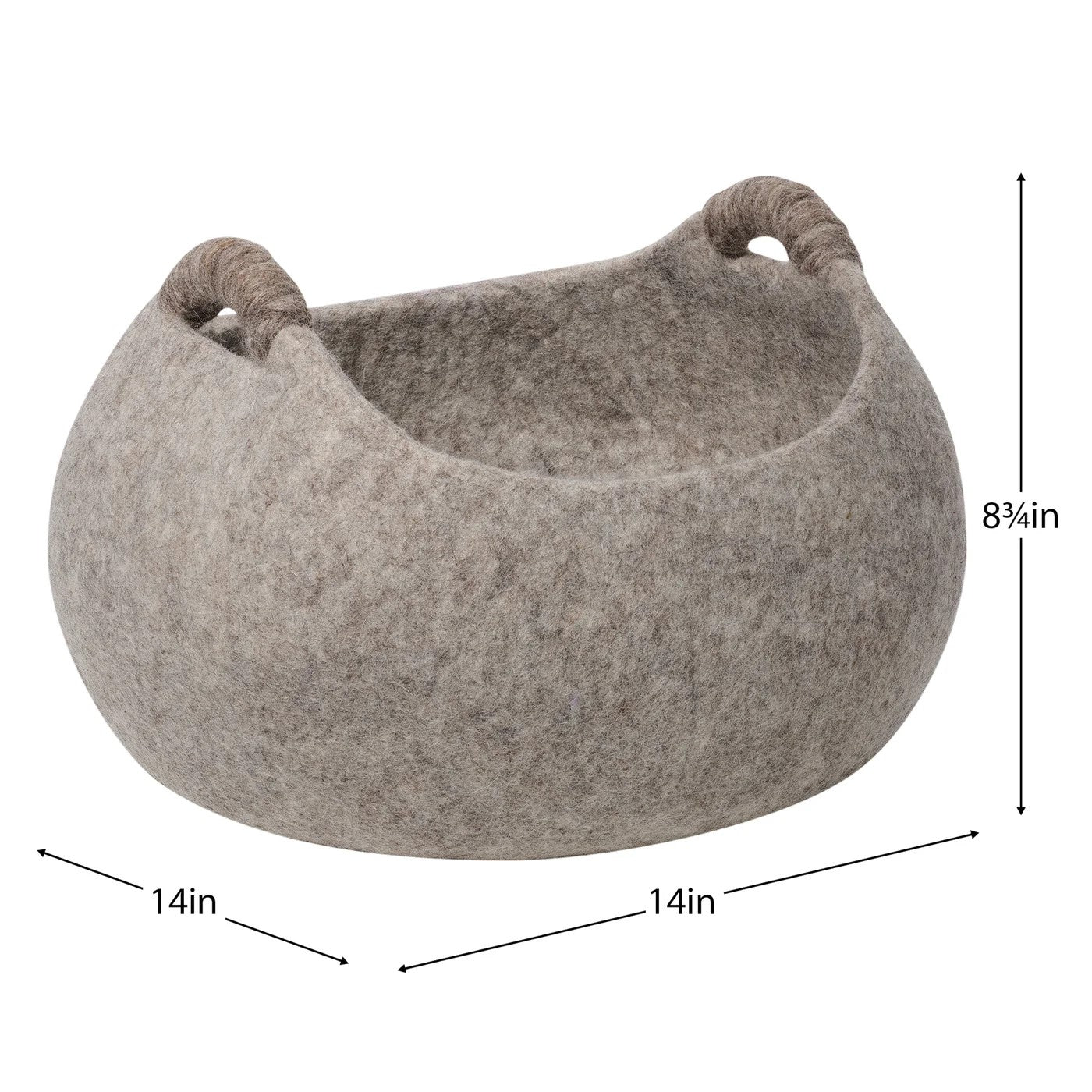 Modwool Felt Handle Basket - large
