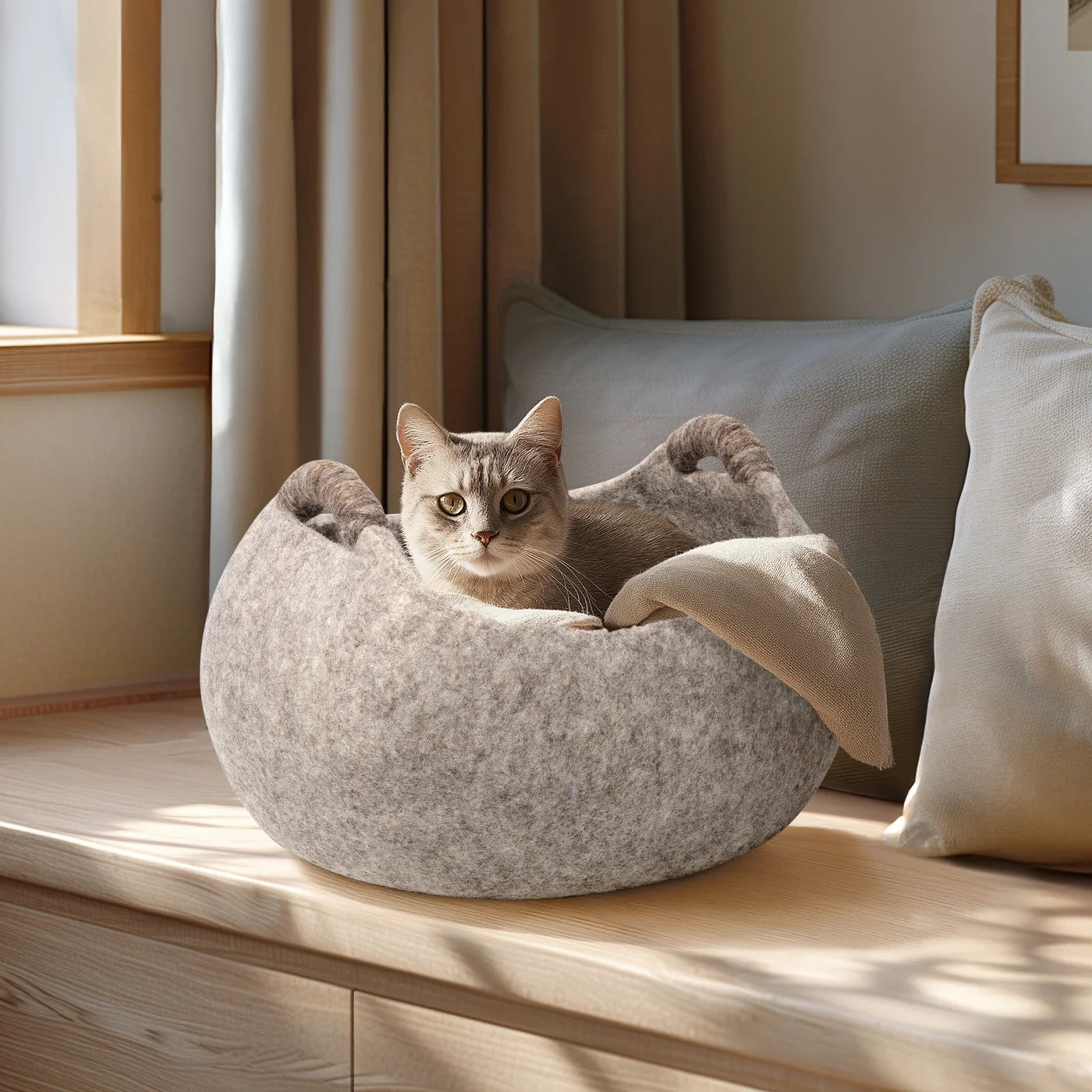 Modwool Felt Handle Basket - large