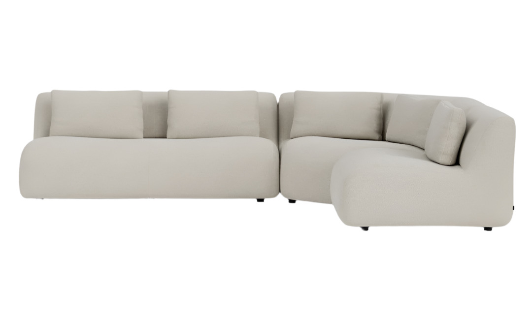 Bird 3-Piece Angled Corner Sectional