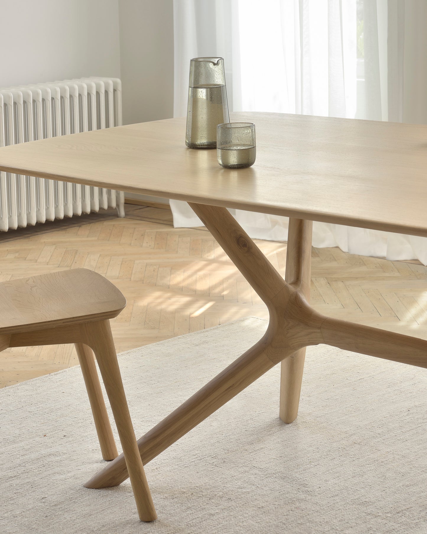X Oak Dining Table