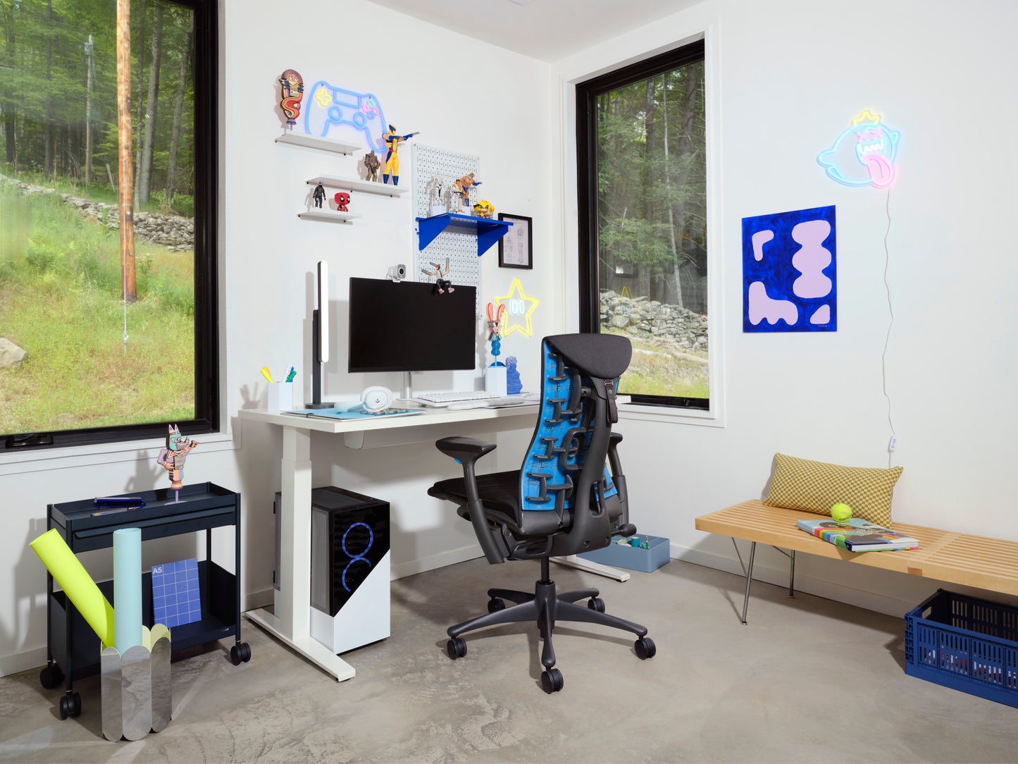 Herman Miller X Logitech G Embody® Gaming Chair Cyan/Black