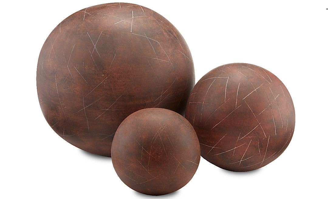 Sphere Terracotta Set of 3