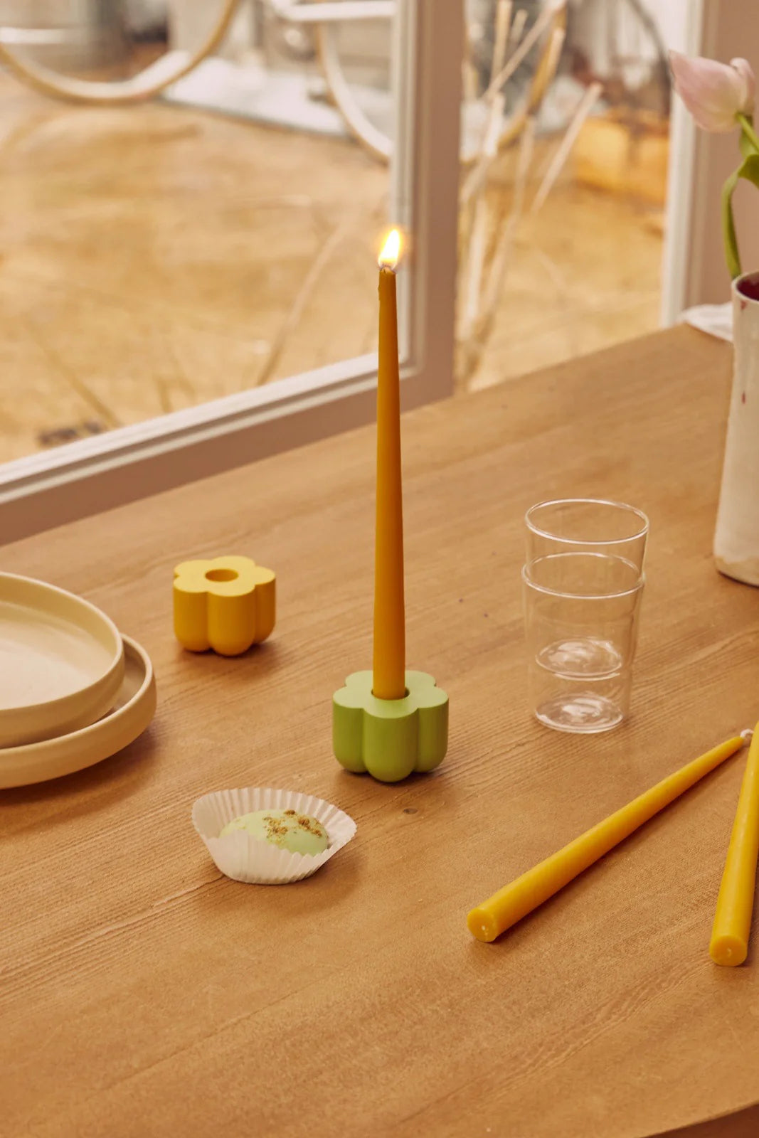 Poppy Candle and Incense Holder