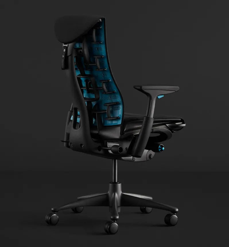 Herman Miller X Logitech G Embody® Gaming Chair Cyan/Black