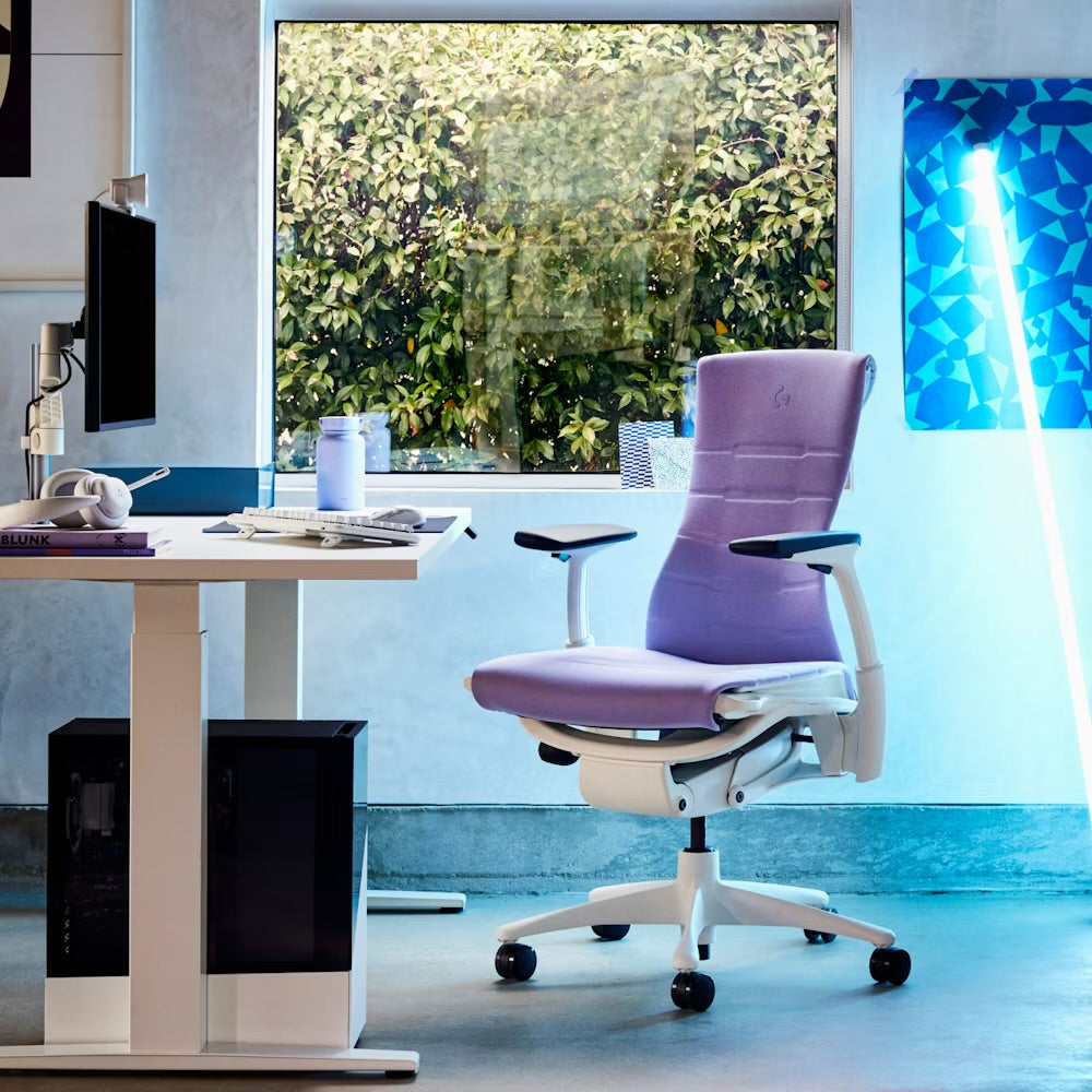Herman Miller X Logitech G Embody® Gaming Chair Amethyst/White