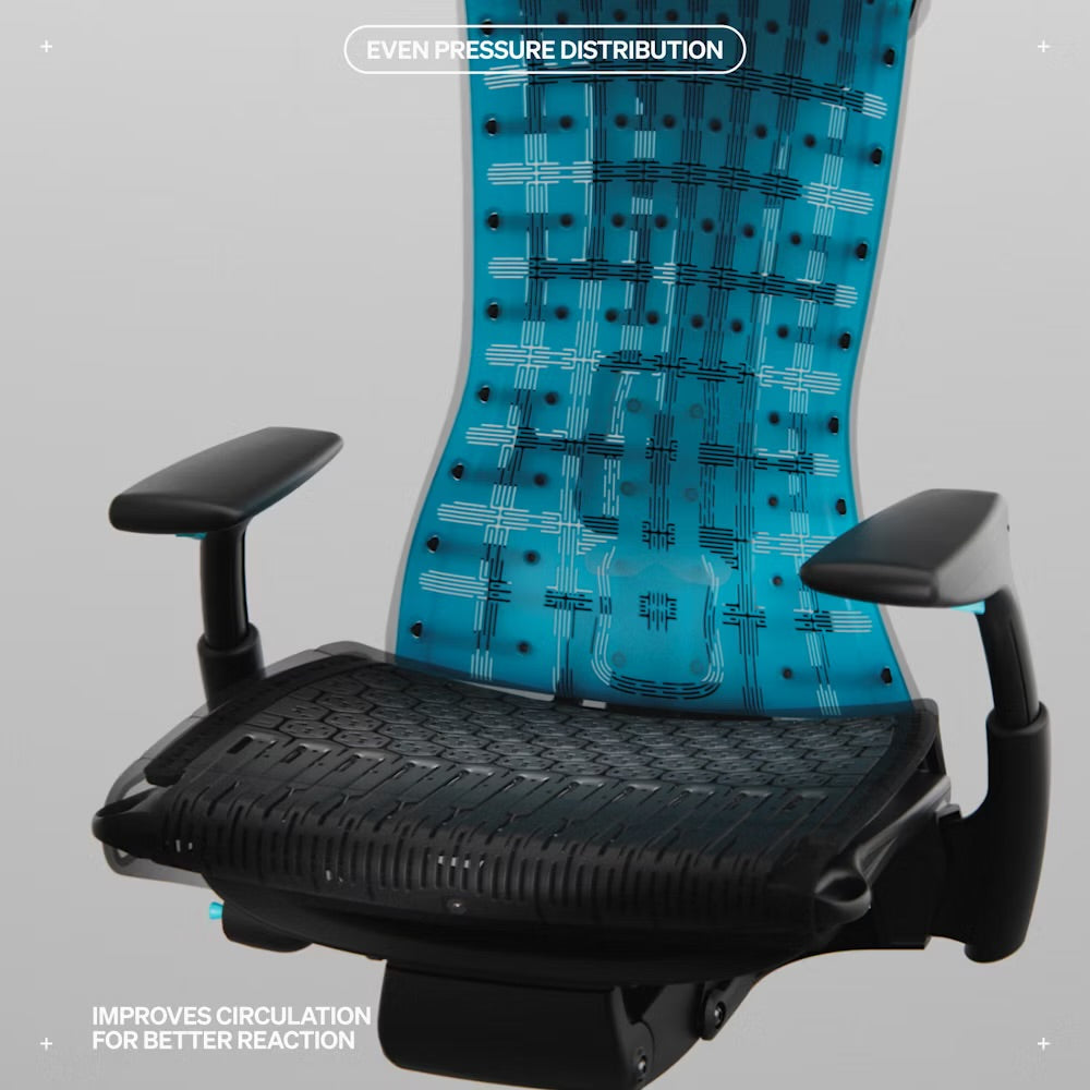 Herman Miller X Logitech G Embody® Gaming Chair Cyan/Black