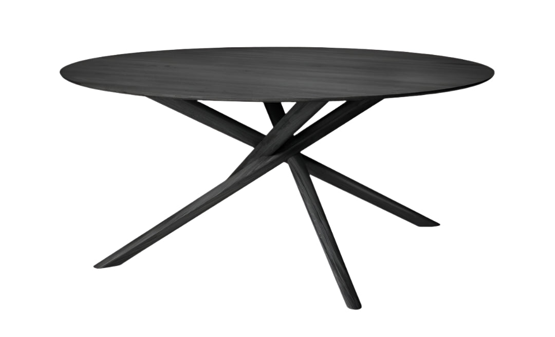 Mikado Black Oak Dining Table