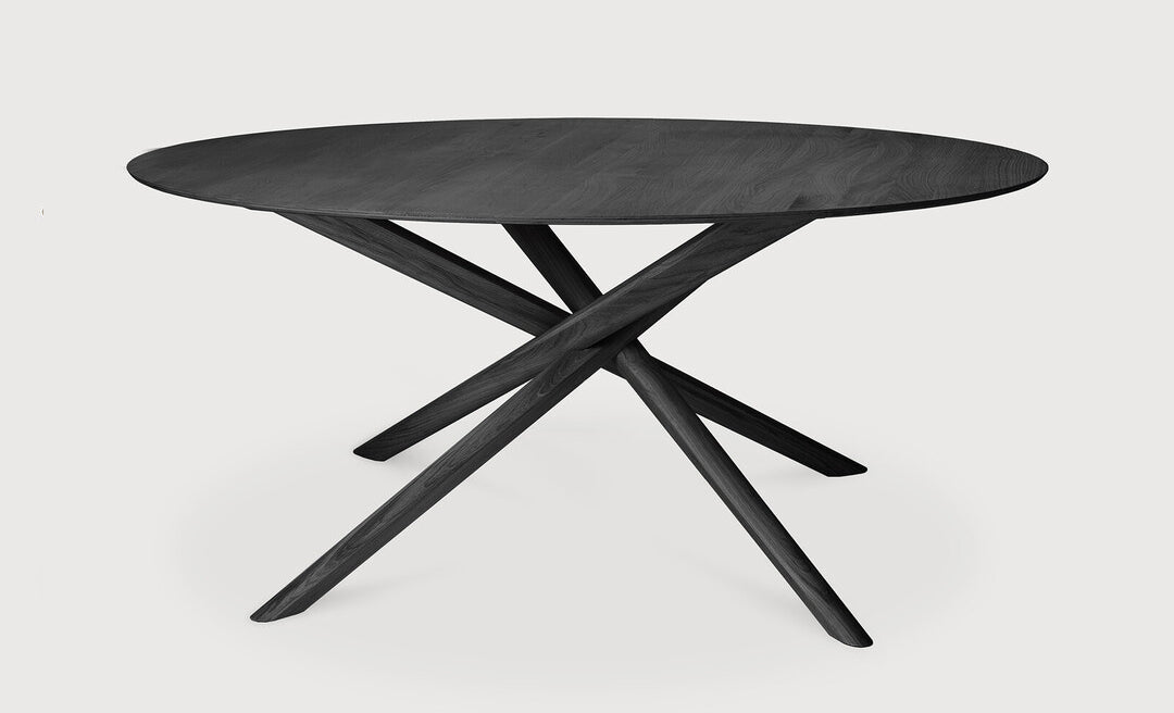 Mikado Black Oak Dining Table