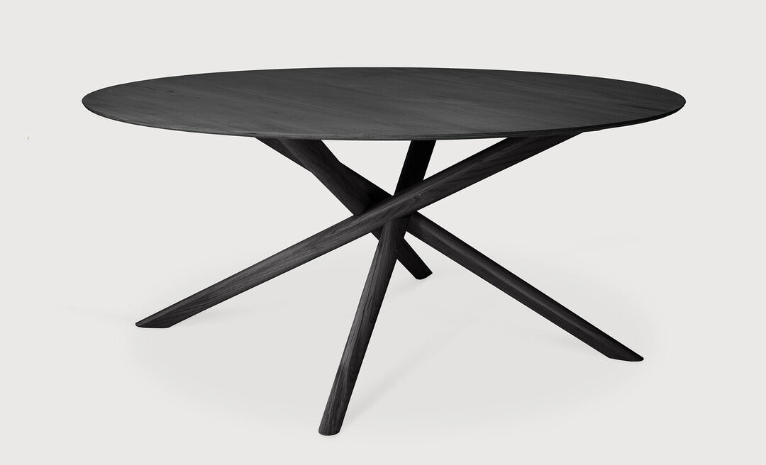 Mikado Black Oak Dining Table