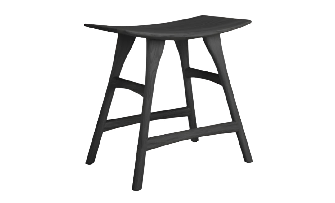 Osso Stool Oak Black