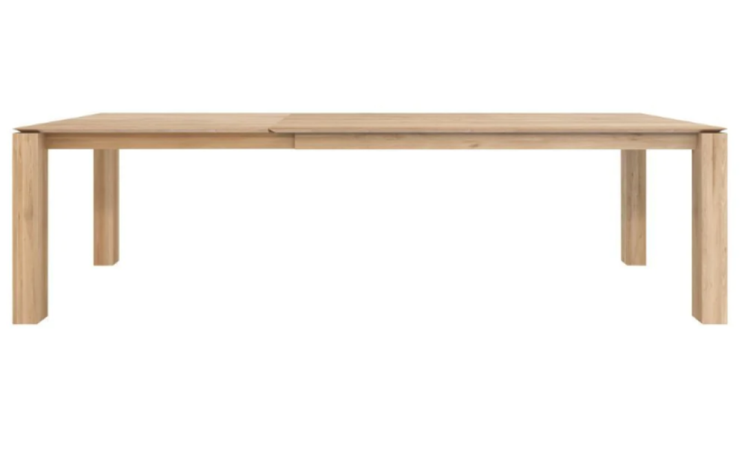 Slice extendable dining table