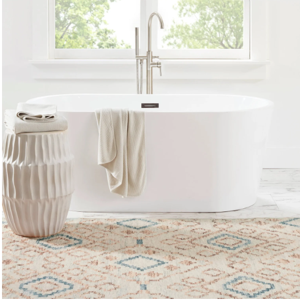 Jelly Roll Sky Machine Washable Rug