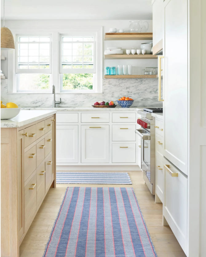 Hillsgrove Stripe Denim Handwoven Cotton Rug