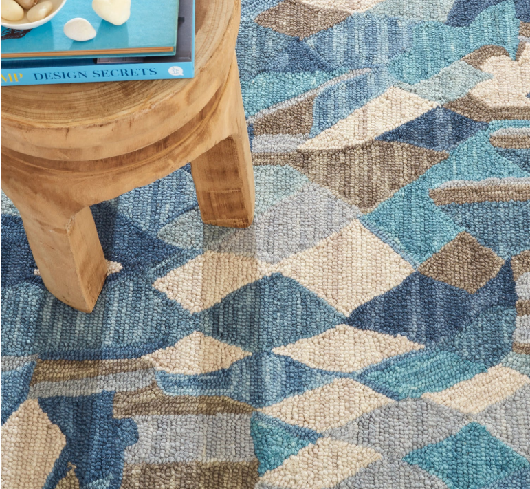 Deer Leap Hand-Hooked Wool Rug