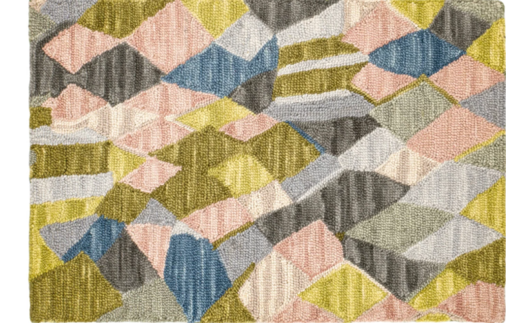 Deer Leap Hand-Hooked Wool Rug