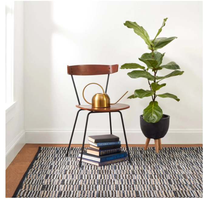 Denim Rag Gridwork Handwoven Rug