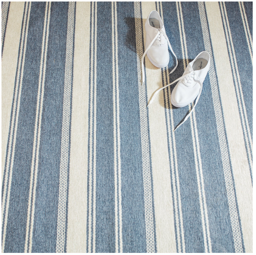 Bowman Stripe Machine Washable Rug