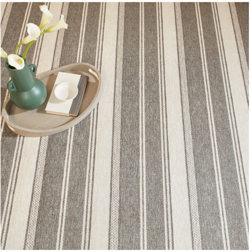 Bowman Stripe Machine Washable Rug