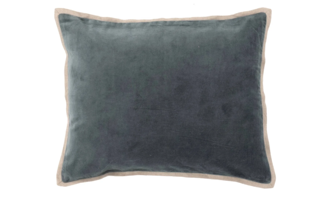 Gehry Velvet Linen Decorative Pillow Pacific