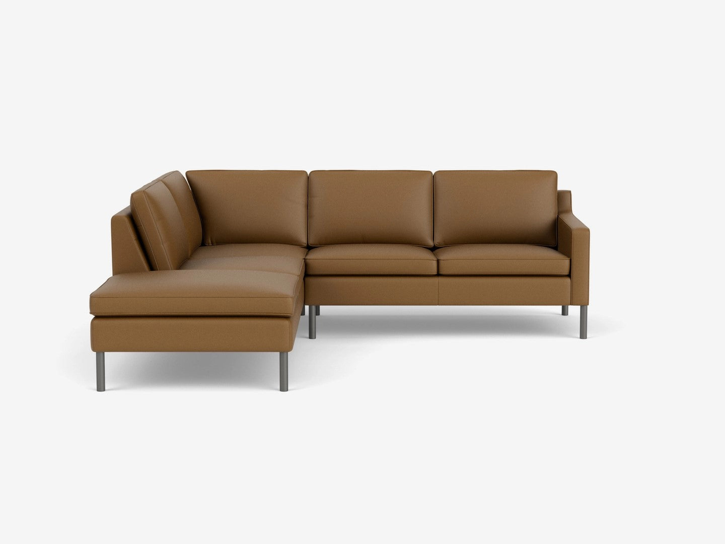 Skye 2-piece sectional sofa with Corner Chaise leather