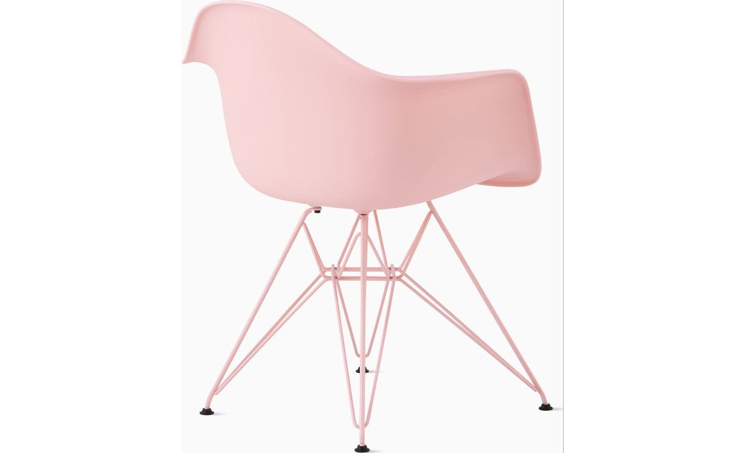 Herman Miller x HAY Eames Molded Plastic Armchair in Powder Pink