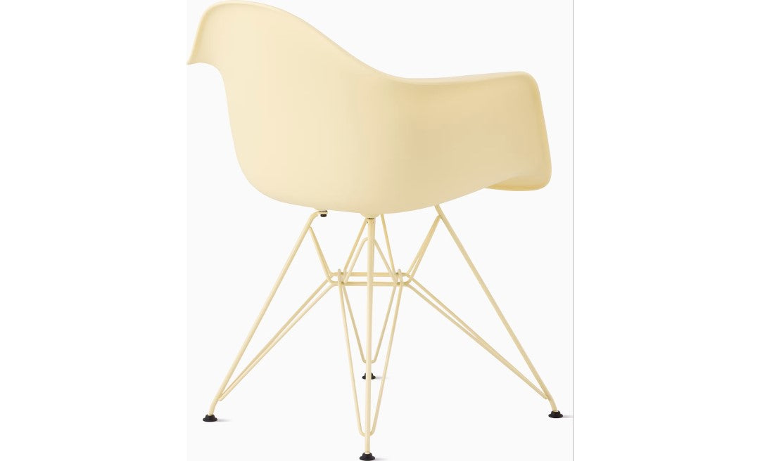 Herman Miller x HAY Eames Molded Plastic Armchair in Powder Yellow