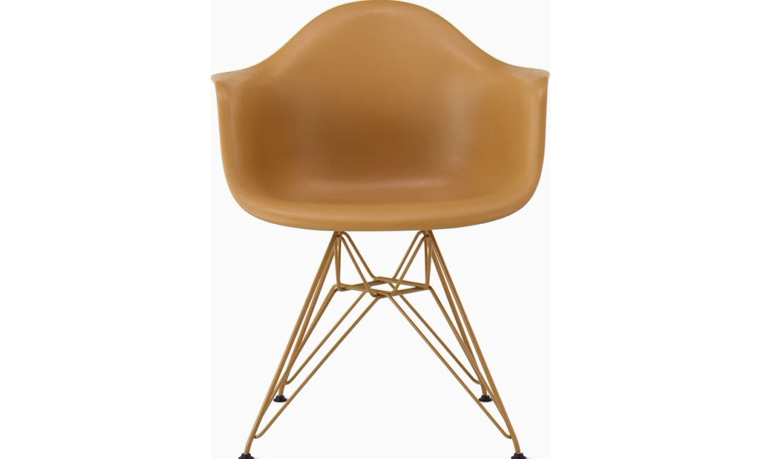 Herman Miller x HAY Eames Molded Plastic Armchair in Toffee
