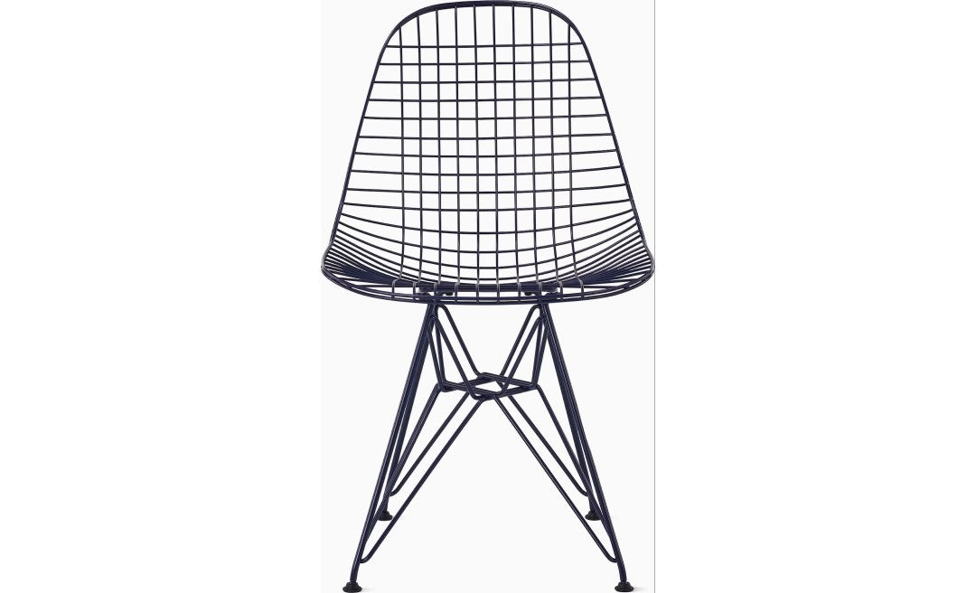 Herman Miller x HAY Eames Wire Chair, in Black Blue