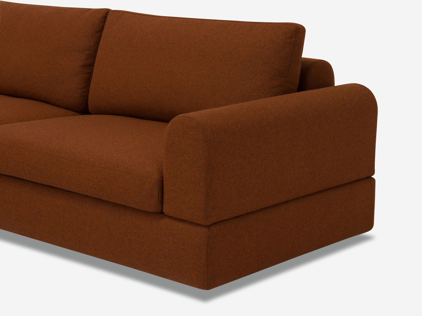 Stage Moon 3-Piece Sectional Sofa with Backless Chaise
