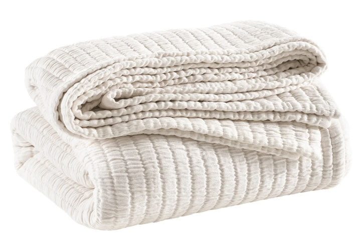 Boyfriend Ivory Matelasse Coverlet