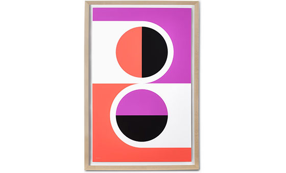 Nelson Pop Art Two Split Circles Poster