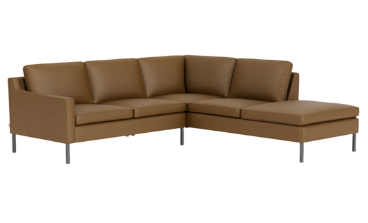 Skye 2-piece sectional sofa with Corner Chaise leather
