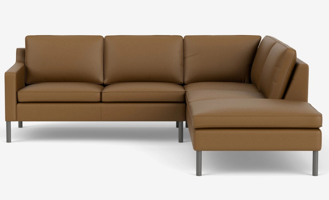 Skye 2-piece sectional sofa with Corner Chaise leather