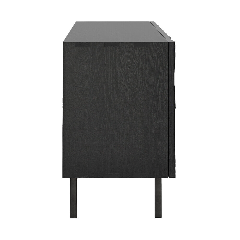 Graphic Teak black sideboard