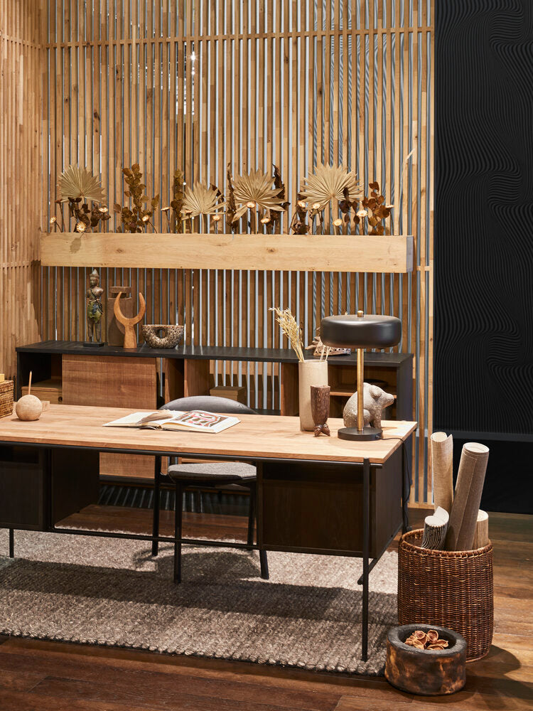 Oscar Teak Desk with drawers