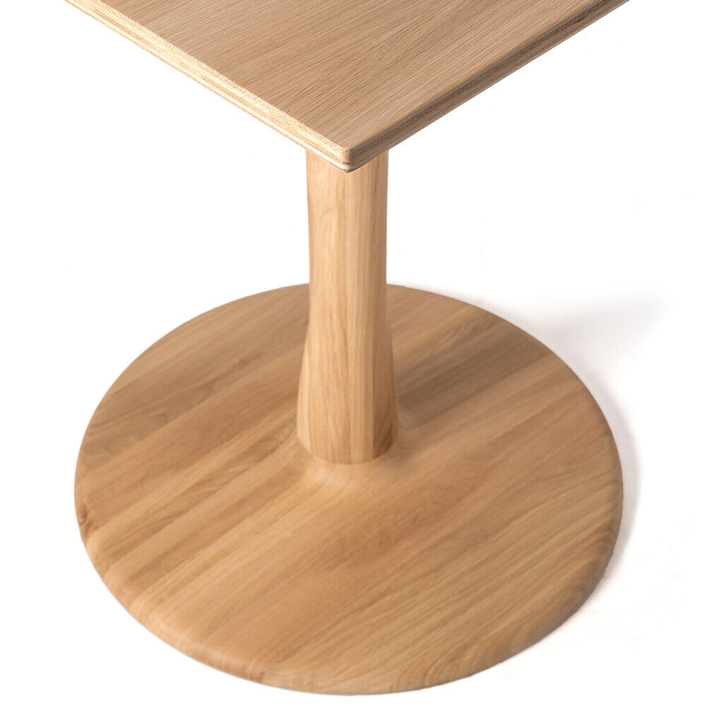 Torsion Oak square dining table