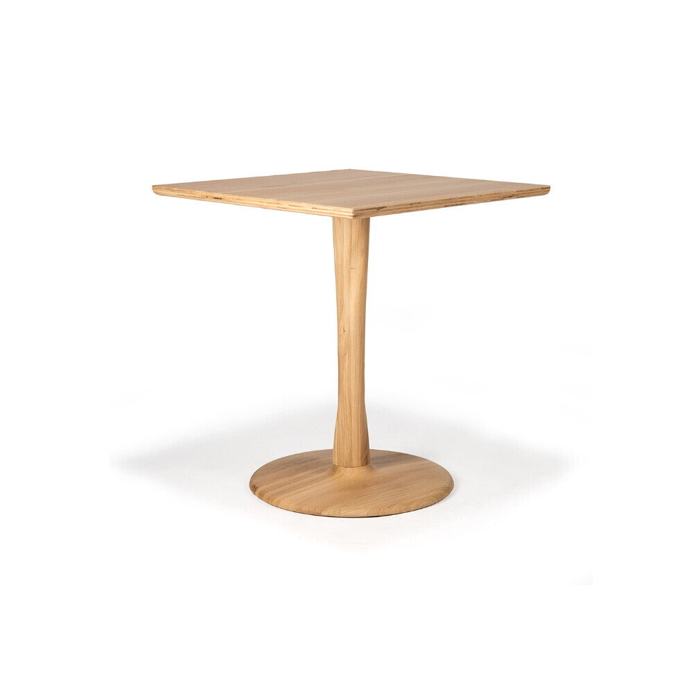 Torsion Oak square dining table
