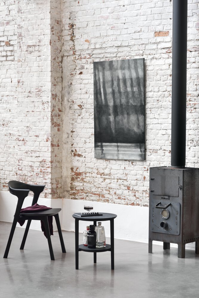 Bok Black Oak Side Table