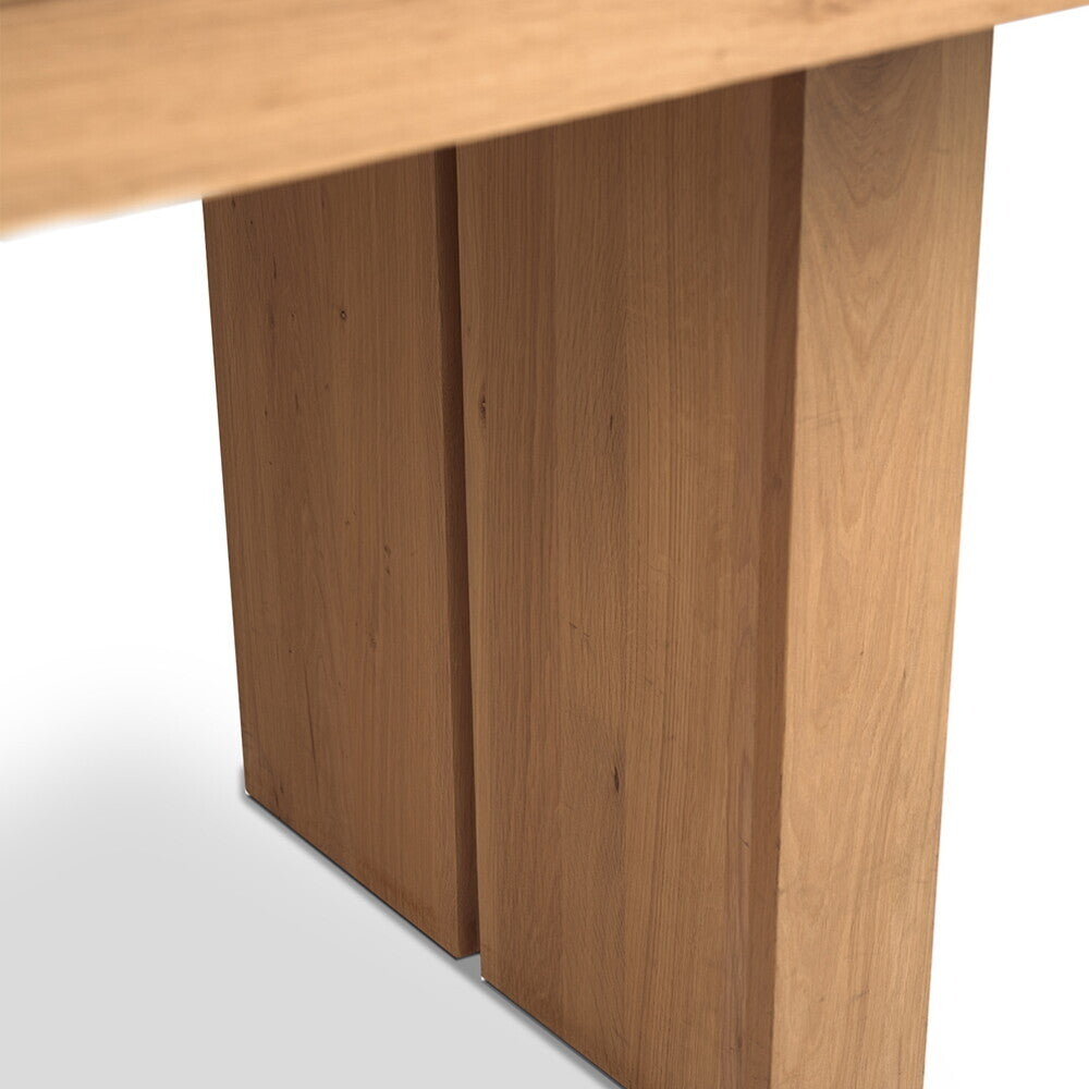 Oak Double Extendable Dining Table