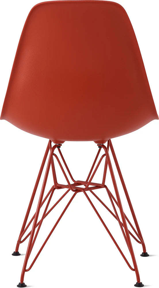 Herman Miller x HAY Eames Molded Plastic Side Chair in Iron Red