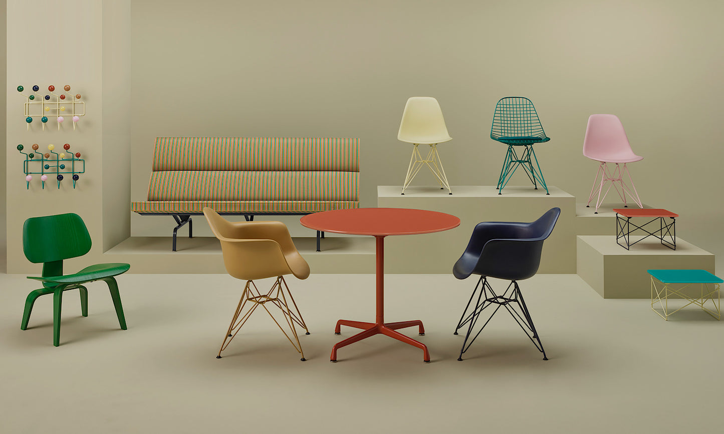 Herman Miller x HAY Eames® Molded Plywood Lounge Chair in Forest Stain
