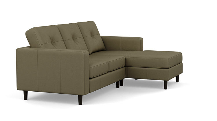 Solo 2-Piece Sectional with Chaise Leather